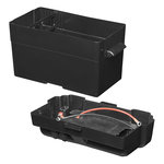 Scatola batteria 35x18x20cm 2x USB - 1x presa 12V - Voltmetro