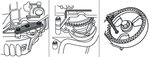 Kit di strumenti di temporizzazione del motore per Rover Peugeot Ford Volvo 2.0 2.2LD