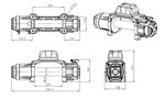 Argano 24V, 5443kg 4,95kw 26m IP68