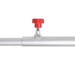 Supporto per telone in alluminio  estensibile  132-204 cm  per telone per rimorchio