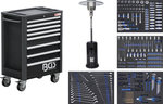 Carrello portautensili Profi Exclusive 8 cassetti con 259 utensili + 1 Fungo riscaldante a gas