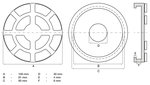 Dischi in gomma per ponti sollevatori Ø 100 mm