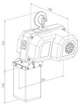 Paranco elettrico a catena 150KG, 240W