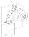 Paranco elettrico a catena 150kg 6 metri 230V