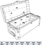 Inserto per valigetta rigida per attrezzi per BGS 2002