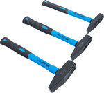 Serie di martelli per meccanica manico fibra di vetro DIN 1041 300 / 500 / 800 g | 3 pz