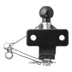 Gancio di traino a sfera nero combinato versione doppia D21 S350 omologato E