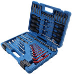 Cassetta degli attrezzi 1/4 + 1/2 Profilo E / profilo a T per Torx 84 pezzi