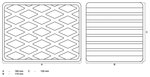 Pad in gomma per ponti sollevatori 160 x 120 x 115 mm
