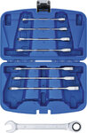 Serie di chiavi combinate a cricchetto 8 - 19 mm 8 pz