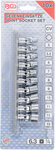 Serie di bussole snodate 6,3 mm (1/4) 5 - 13 mm 10 pz