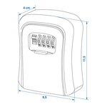 Cassaforte per chiavi con serratura a combinazione