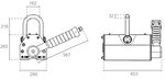 Magnete di sollevamento 3 tonnellate