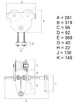 Carrello portamandrini Nila 2 tonnellate