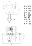 Carrello portamandrini Nila 3 tonnellate