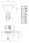 Carrello portamandrini Nila 5 tonnellate