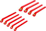 Serie di chiavi a doppio anello per elettricisti gomito stretto 10 - 24 mm 9 pz