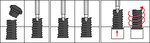 Serie di estrattori viti a esagono interno 1,5 - 10 mm / profilo a T (per Torx) T10 - T55 19 pz