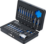 Serie di estrattori viti a esagono interno 1,5 - 10 mm / profilo a T (per Torx) T10 - T55 19 pz