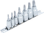 Serie di estrattori viti (1/4) / (3/8) per profilo a T difettoso (per Torx) T10 - T40 7 pz