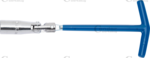 Chiave per candele a T con giunto universale 21 mm