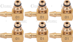 Tester del flusso di ritorno del Common Rail con 24 adattatori