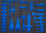 Modulo per carrelli portautensili 3/3 vuoto per BGS 70218