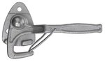 Gancio valvola n. 0 destra 140mm con occhiello avvitabile