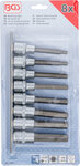 Serie di chiavi a bussola (1/2) esagono interno 5 - 13 mm 8 pz