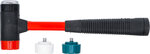 Set di martelli con teste intercambiabili manico fibra di vetro Ø 38mm