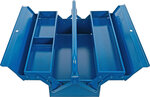 Cassetta porta attrezzi in metallo vuoto 420 x 200 x 150 mm 3 vani