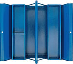 Cassetta porta attrezzi in metallo vuoto 420 x 200 x 150 mm 3 vani