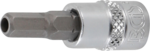 Serie di chiavi a bussola 6,3 mm (1/4) esagono interno con foro 2 - 7 mm 8 pz