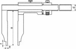 Pinza classica din862, regolazione fine, metrica 1000x150mm