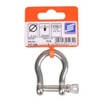 Chiusura arpa corta 8mm  acciaio inox A4 AISI 316  3.500 daN