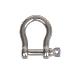 Anello di trazione a D da 10mm, A4 RVS AISI 316, 4.000 daN