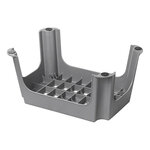 Sgabello in plastica grigia 42 5 x 27 5 x 23 cm