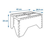 Gradino con antiscivolo, plastica