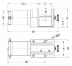 Argano 12V 907kg 750w, 15,2m