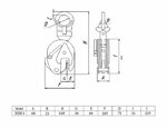 Morsetto per piastra 3 tonnellate 0-30 mm