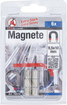 Serie di magneti extra forte Ø 9,5 mm 6 pz