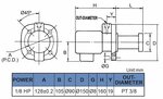 Pompa per refrigerante, 130 mm, 0,15 kw, 230v