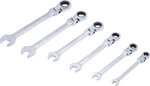 Serie di chiavi combinate a cricchetto teste flessibili 8 - 19 mm 6 pz