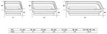 Serie di vaschette magnetiche silicone pieghevole 3 pz