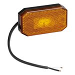 Luce di posizione laterale 12 24V arancione 80 x 44 mm LED