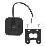 Luce di posizione laterale 12 24V arancione 65 x 65 mm LED con supporto