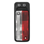 Larghezza luce rosso bianco 92x42mm su supporto