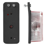 Larghezza luce rosso bianco 92x42mm su supporto