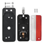 Larghezza luce rosso bianco 92x42mm su supporto
