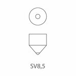 Lampada auto 12V 10W SV8.5 11x43 x10 pezzo
